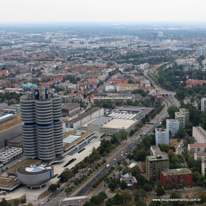 Vista da Torre do Parque Olímpico de Munique