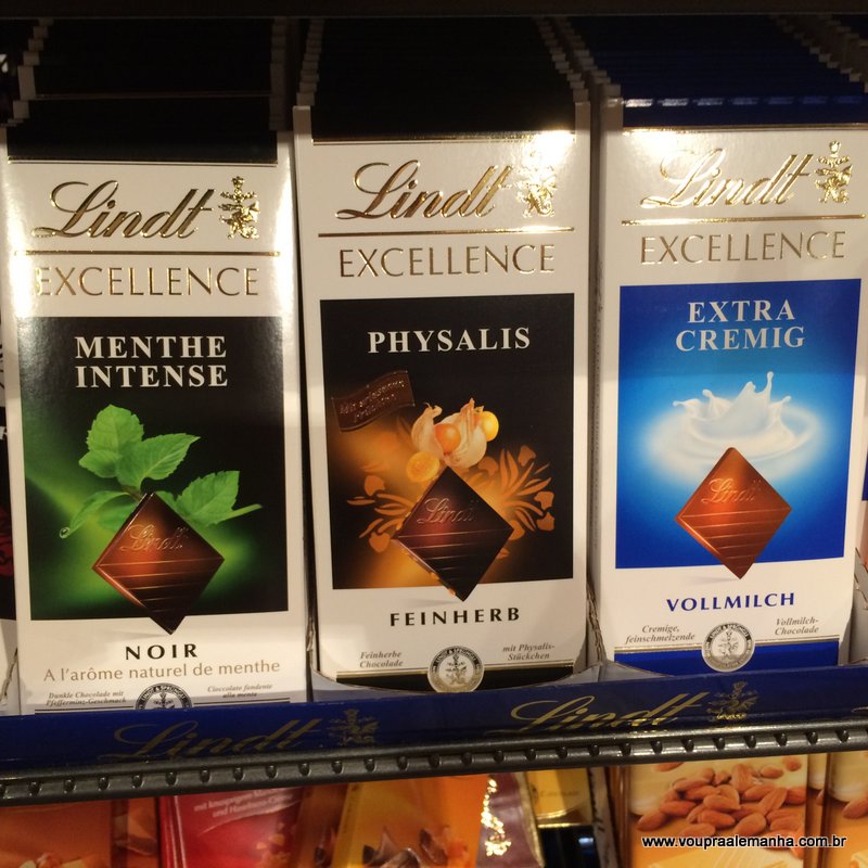 Barra Lindt 100g (sabores variados): €1,49 a €1,99