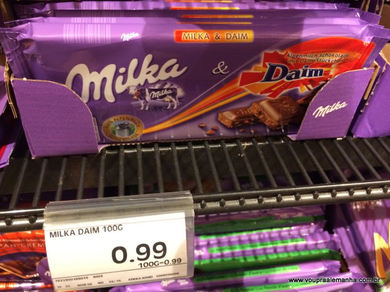 Barra 100g Milka (sabores variados): €0,99