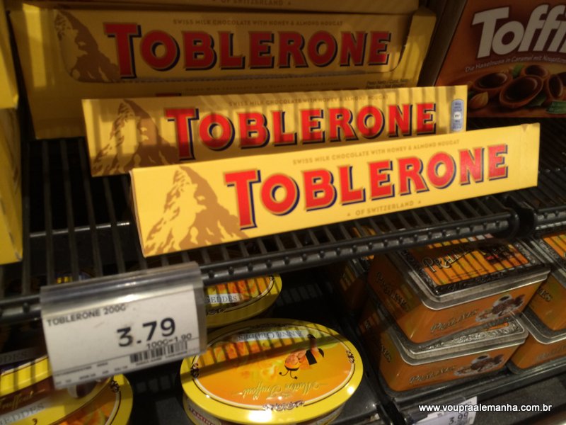 Toblerone 300g: €3,79