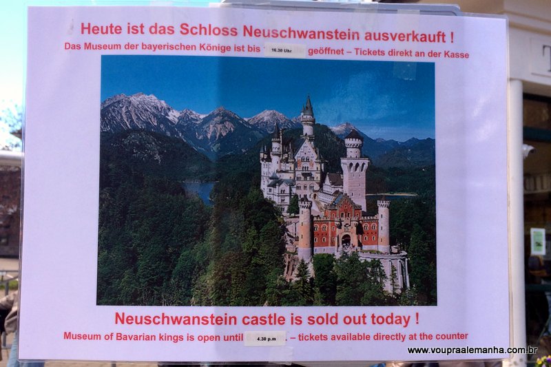 É importante comprar o Ingresso para o Castelo da Cinderela da Alemanha com antecedência