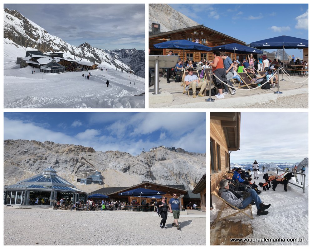 Zugspitze no verão e inverno