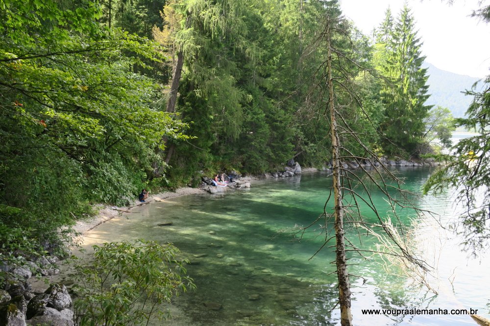 Lago Eibsee, aos pés do Zugspitze