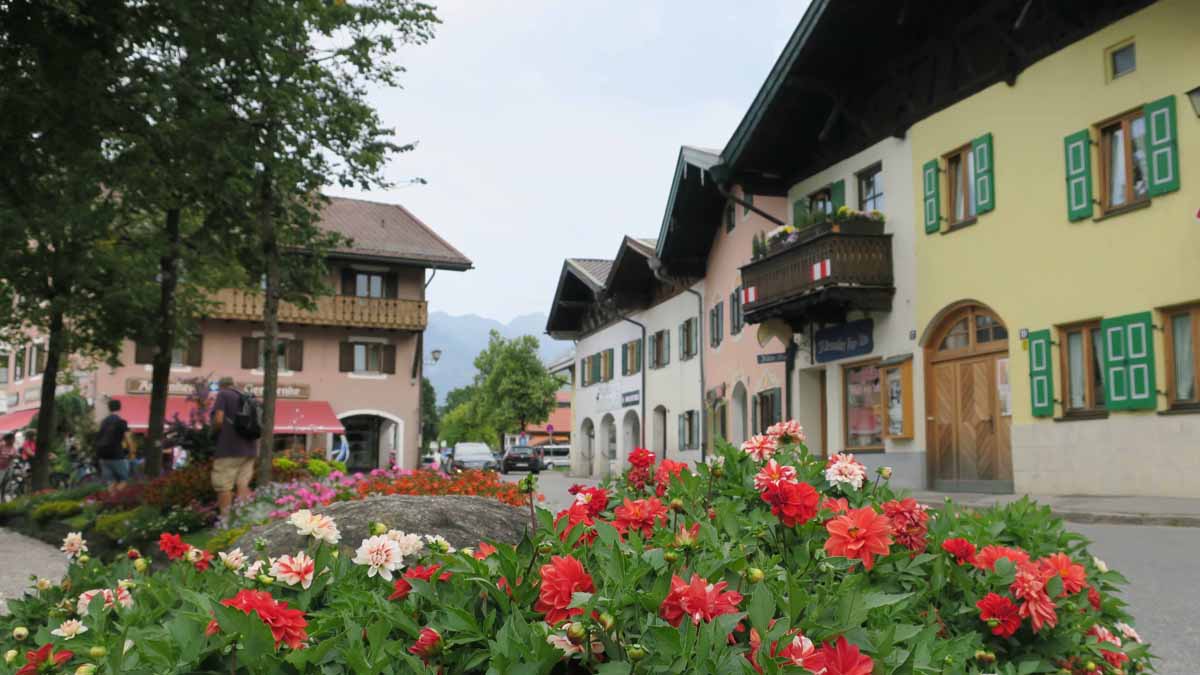 Centro de Mittenwald, na Rota dos Alpes da Alemanha