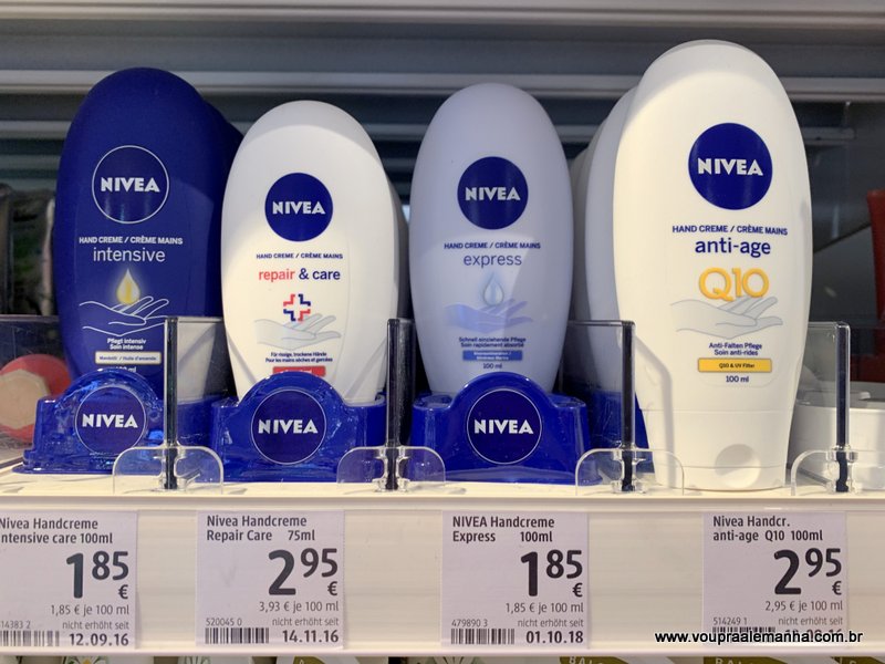 nivea drogarias alemãs