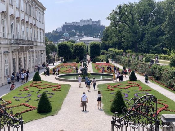 Jardim do Palácio Mirabell em Salzburgo